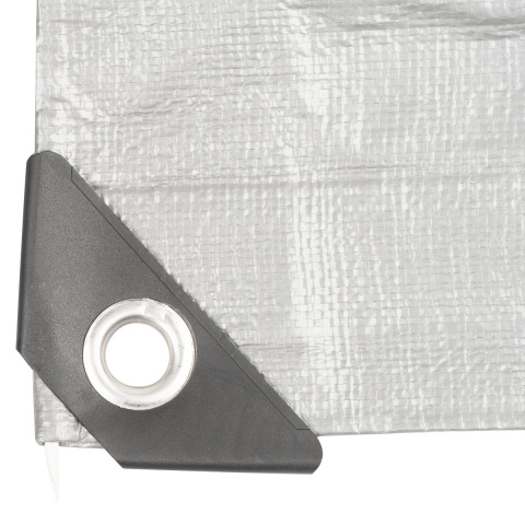 Plachta Procraft ST6x8 200g/m2 nepromokavá s oky 6x8 m stříbrná | ST6x8